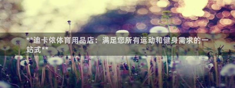欧陆娱乐官网注册中心：**迪卡侬体育用品店：满足您所