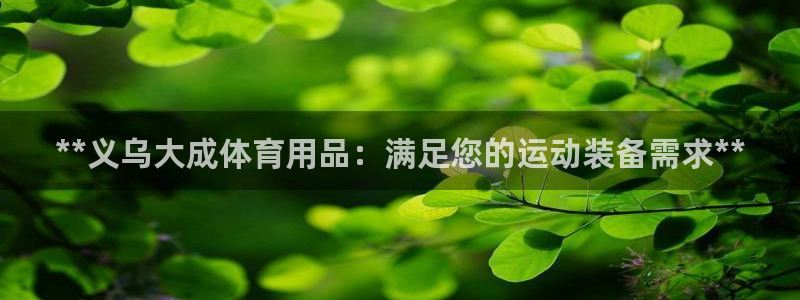 欧陆娱乐官网网址是什么：**义乌大成体育用品：满足您
