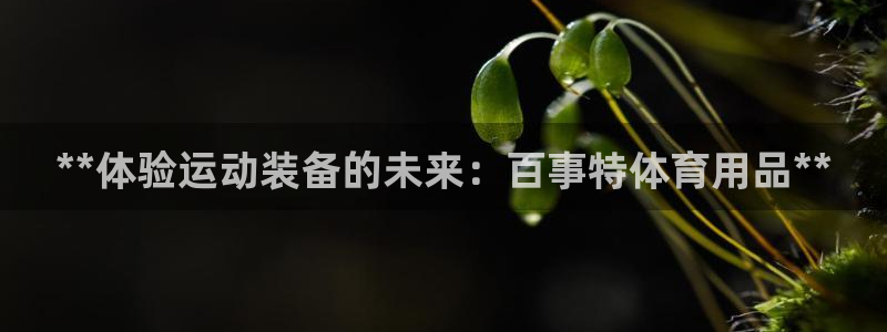 欧陆娱乐官网首页网址：**体验运动装备的未来：百事特